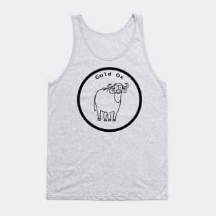 Gold Ox Circle Outline Tank Top